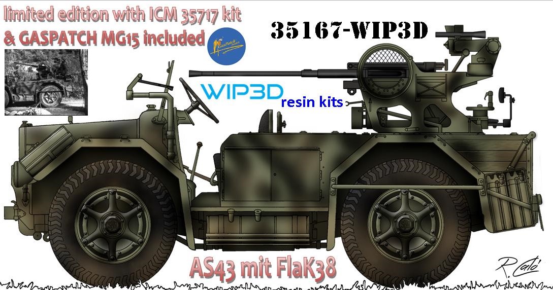 1/35 イタリア軍 AS43 2cm FLAK38 搭載型 (限定版)