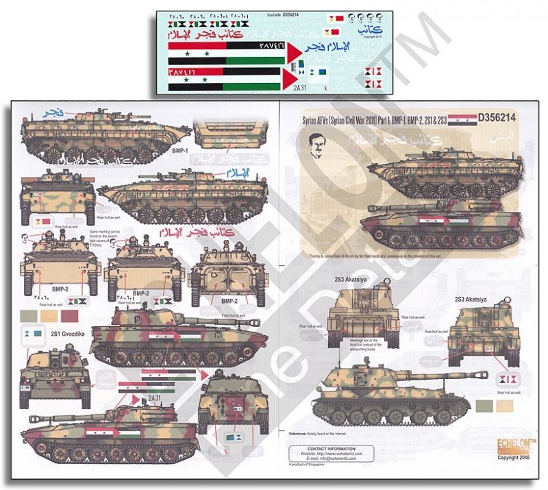 1/35 シリア軍のAFV(シリア内戦2011)Part.1 BMP-1,BMP-2,2S1&2S3 - ウインドウを閉じる