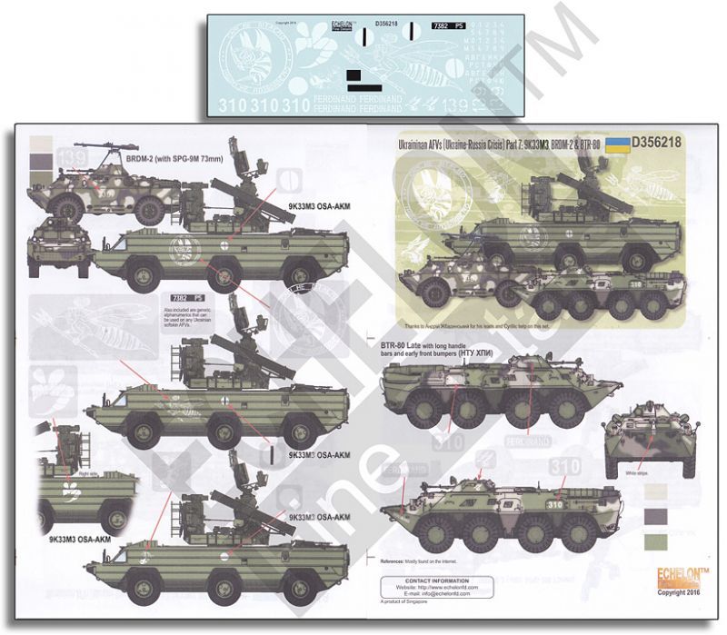 1/35 ウクライナ軍のAFV(ウクライナ・ロシア危機)Part.7:9K33M3, BRDM-2 & BTR-80 - ウインドウを閉じる