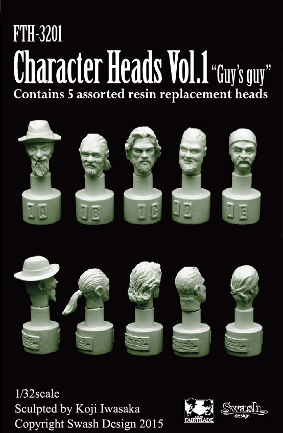 1/32 Character Heads vol.1 ヘッドセット No.1