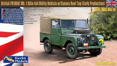 予約する　　1/35 英国陸軍 FV18001 マークⅠ 80in 4x4 ユーティリティビークル w/キャンバスルーフ