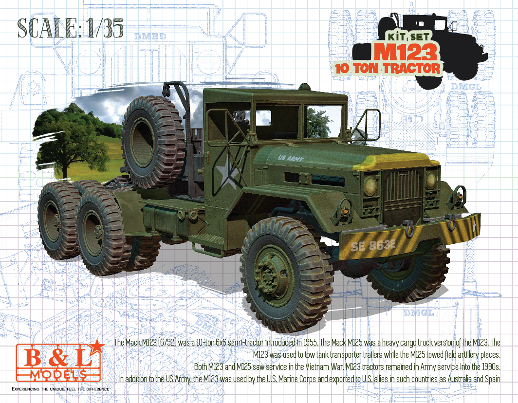 1/35 M123 10tトラクター フルキット