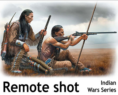 1/35 インディアン戦争・長距離射撃・米先住民兵士2体・ライフル - ウインドウを閉じる