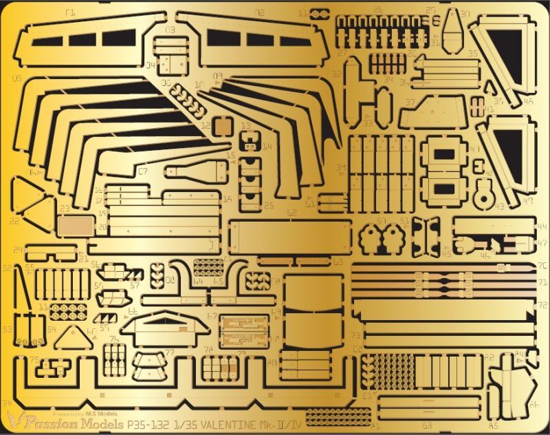 1/35 バレンタイン Mk.II/IV エッチングセット[対応キット タミヤMM35352]