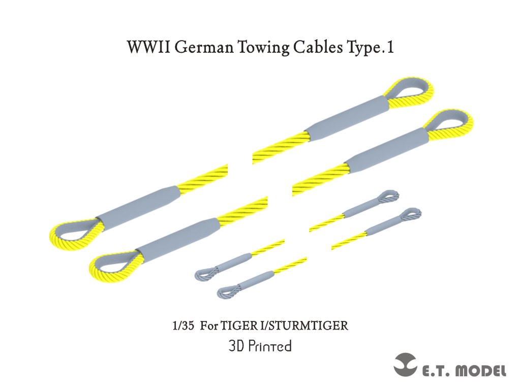 予約する　　1/35 WWⅡ ドイツ牽引用ケーブルセットType.1タイガーⅠ/シュツルムタイガー用(各社キット対応)