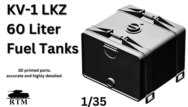1/35 ソビエト KV-1/2用 LKZ製 60L外部燃料タンクセット