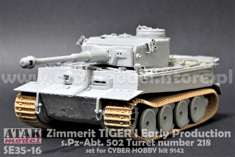 1/35 タイガーI 初期型 502重戦車大隊(No.218) ワッフルパターンツィンメリットシート - ウインドウを閉じる