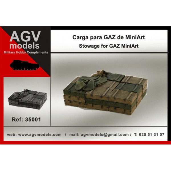 1/35 GAZ カーゴトラック用積荷セット(ミニアート用)