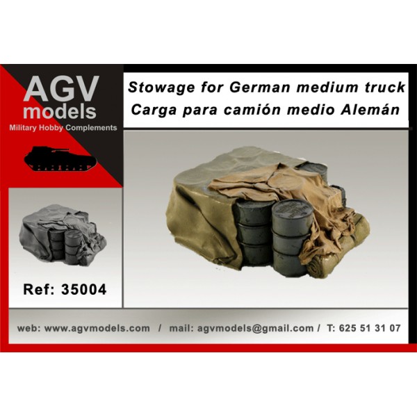 1/35 ドイツ 中型トラック用積荷セット(オペルブリッツ、フォードV3000 etc) - ウインドウを閉じる