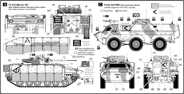 1/35 英 AFV イラク2003-2005デカールセット