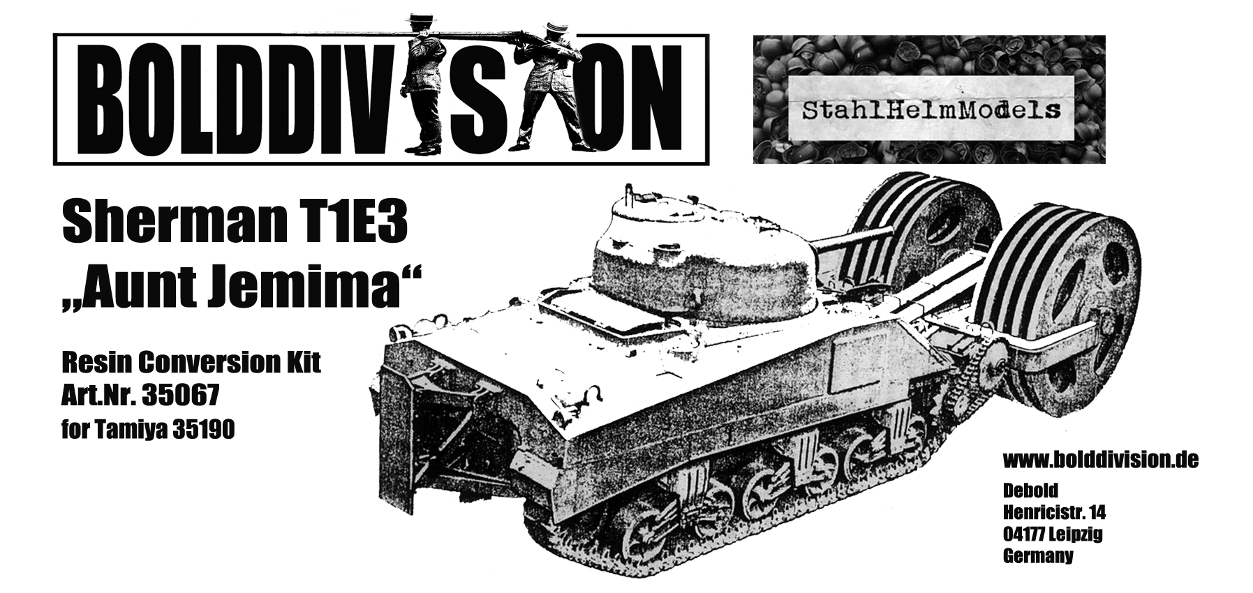 1/35 シャーマン T1E3 地雷処理戦車 “Aunt Jemima” コンバージョンセット
