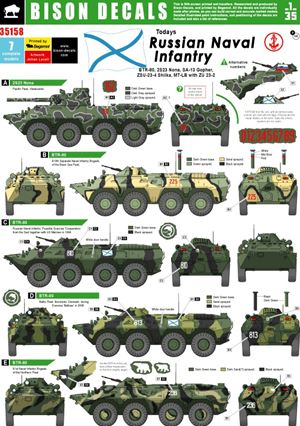 1/35 現用ロシア海軍歩兵車両デカールセット