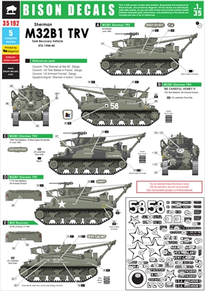 1/35 M32B1 戦車回収車デカールセット