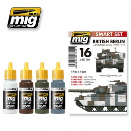 イギリス軍ベルリンカモフラージュセット 17ml x4