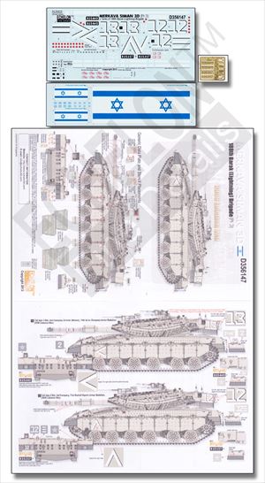 1/35 メルカバMk.III D 第188バラク機甲旅団デカールセット Part.3