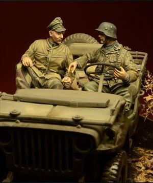 1/35 ドイツ SS ジープクルー 2体セット アルデンヌ1944