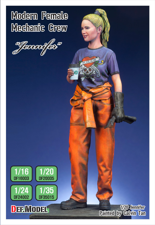 1/35 Modern Female Mechanic crew