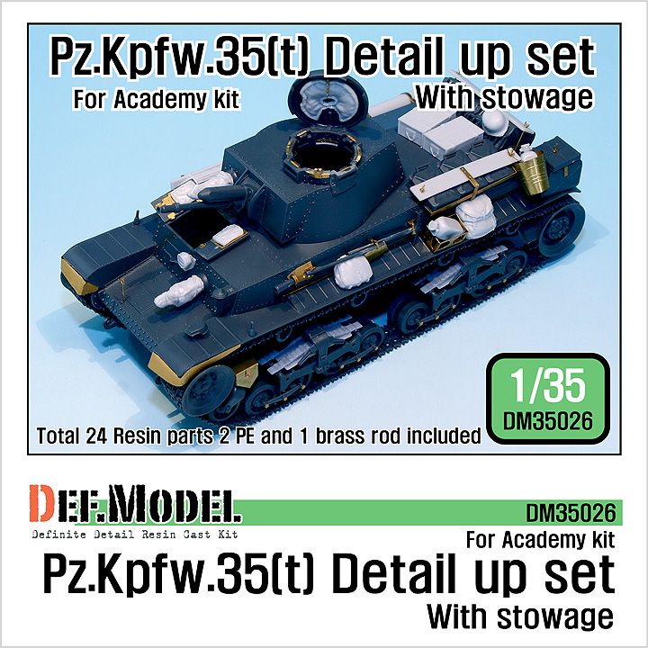 1/35 Pz.Kpfw.35t Detail up set- with stowage (for Academy)