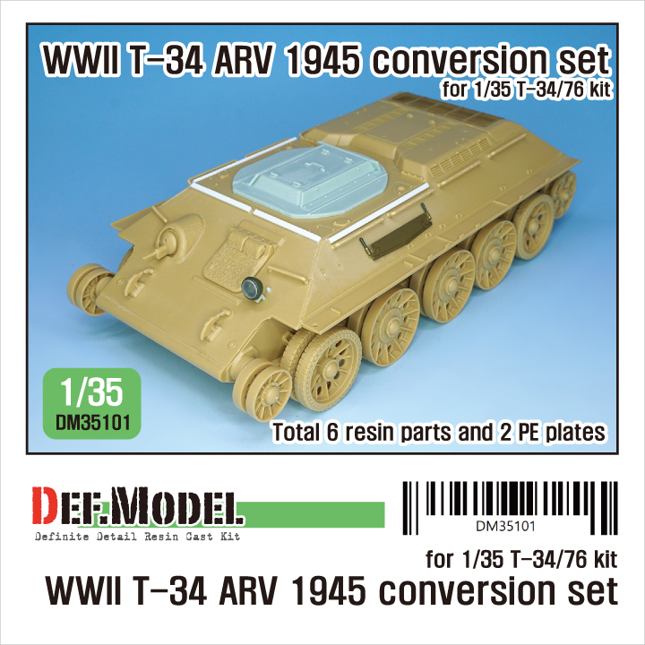 1/35 WWII Soviet T-34 ARV 1945coversion set (for t-34/76 kit)