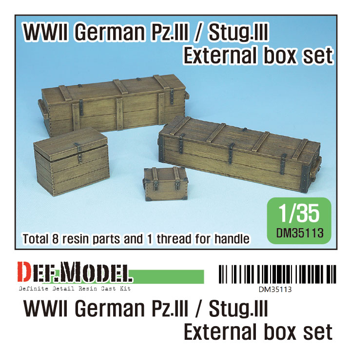 1/35 WWII German Pz.III / Stug.III Extra stowage box set