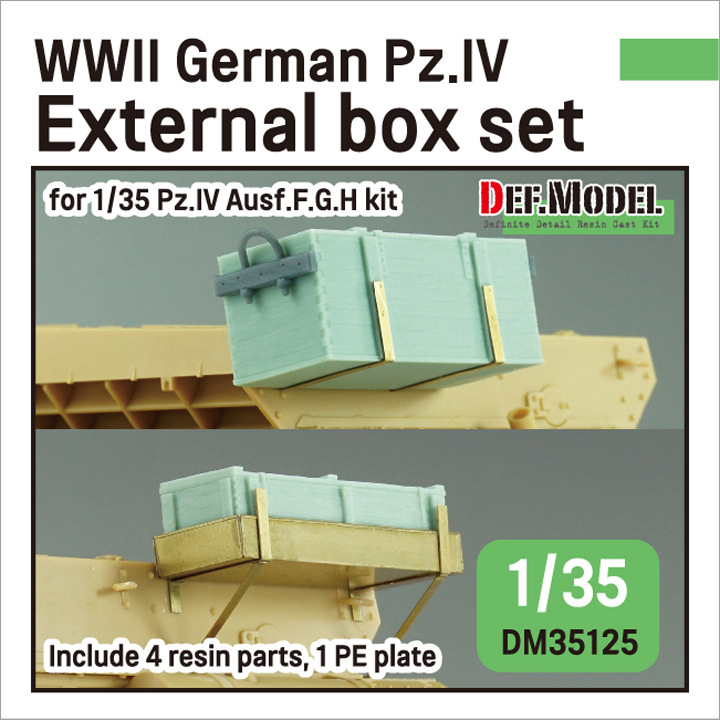 1/35 WWII German Pz.IV External box set (for Pz.IV Ausf.F.G.H ki
