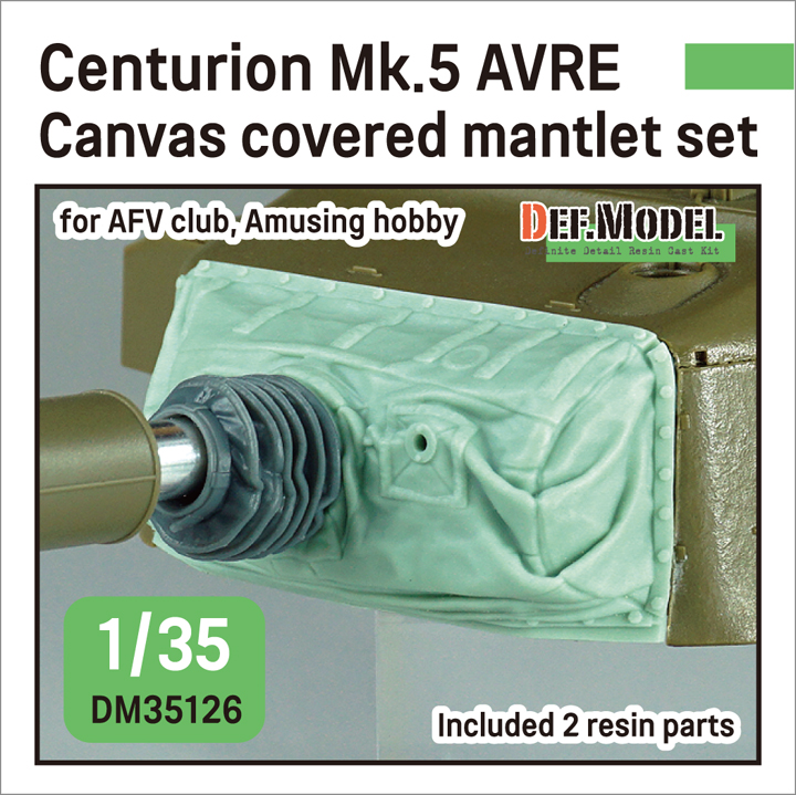 1/35 Centurion Mk.5 AVRE Canvas covered mantlet set (for AFV Clu