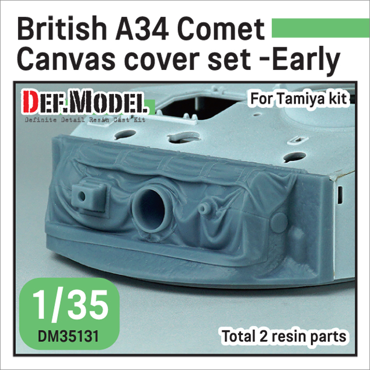 1/35 British A34 Comet Canvas Cover set- Early (for Tamiya kit)