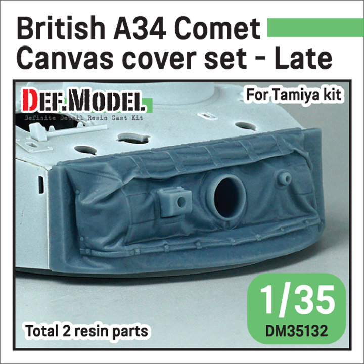 1/35 British A34 Comet Canvas Cover set- Late (for Tamiya kit)