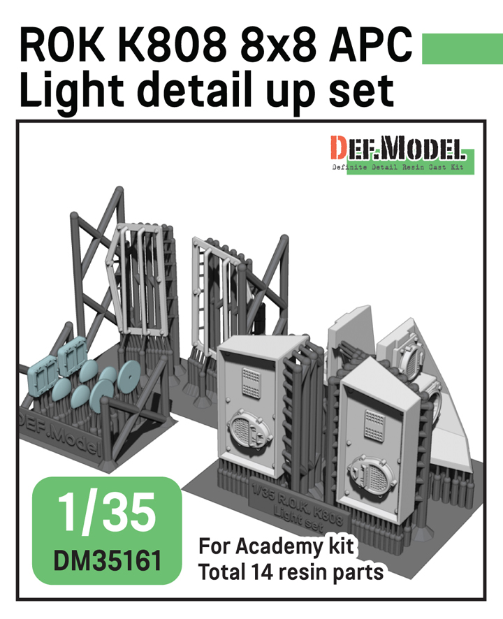 1/35 R.O.K Army K808 8X8 APC Light Detail up set (for Academy)