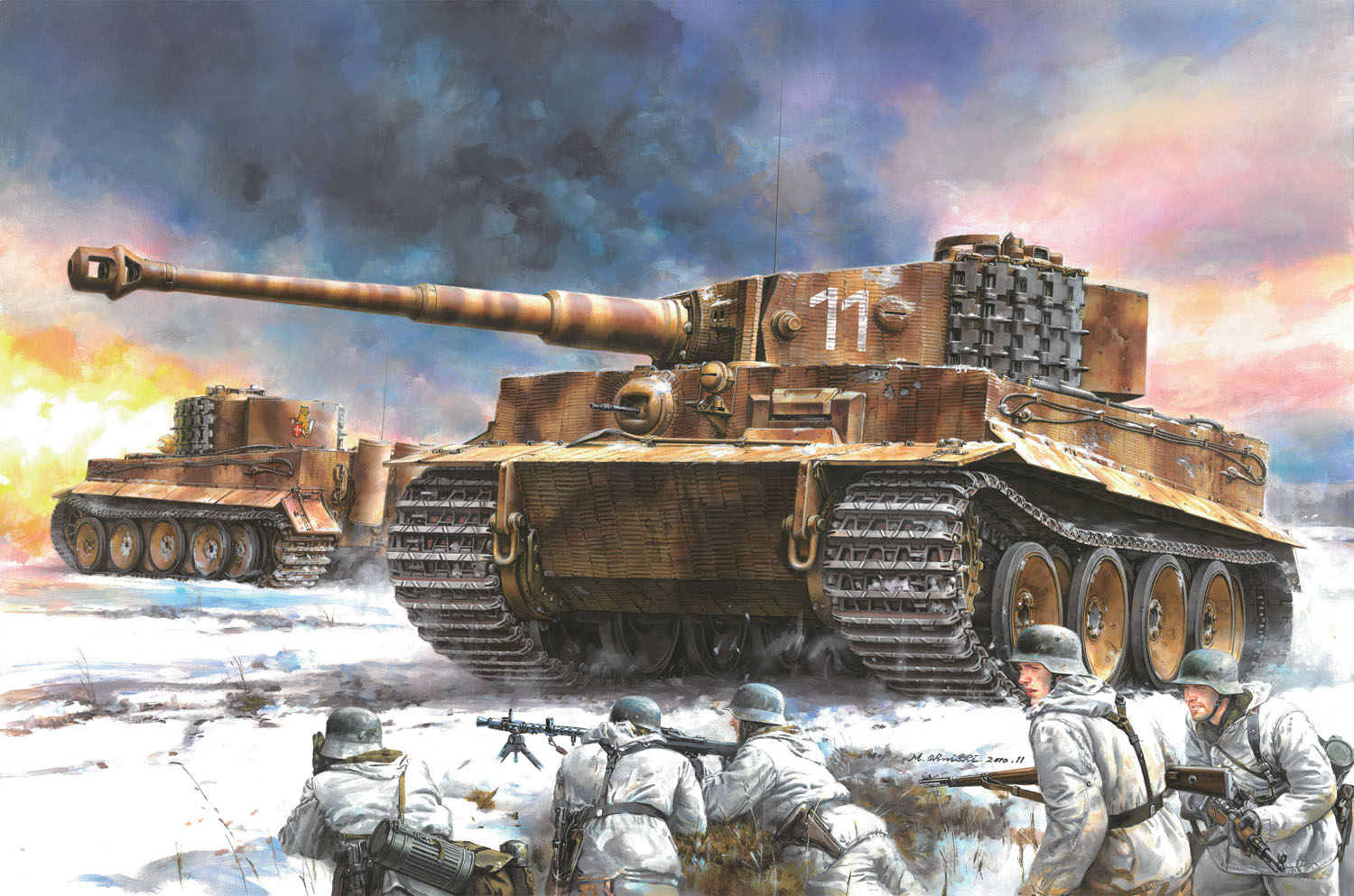 1/35 WW.II ドイツ軍 ティーガーI 中期型 第506重戦車大隊 東部戦線 