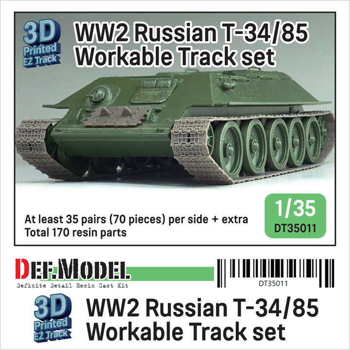 1/35 WW2 Russian T-34/85 Workable Track set (for T-34/85 tank)