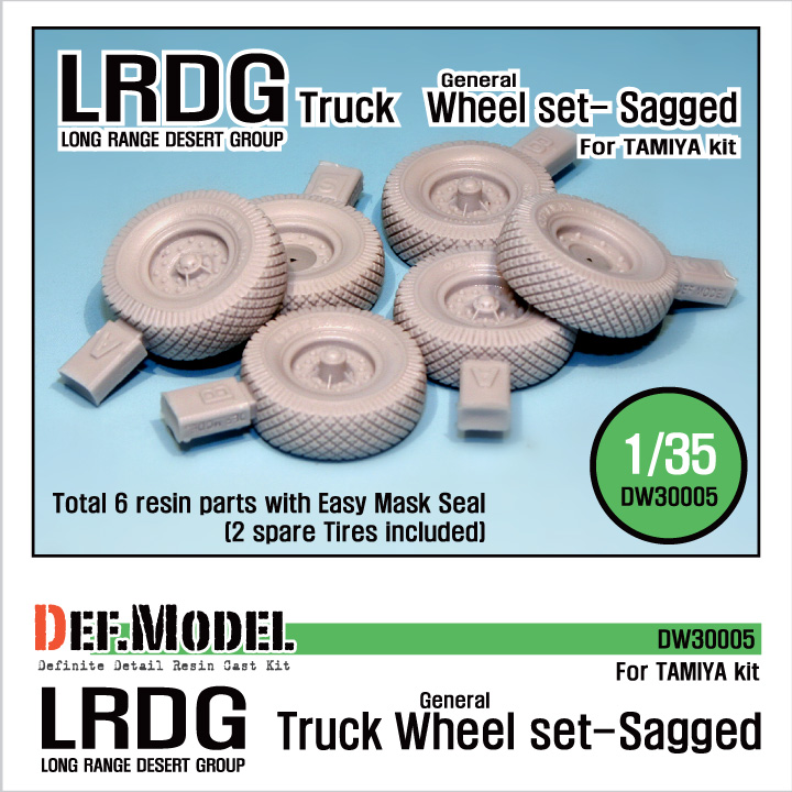 1/35 UK LRDG Truck Wheel set (for Tamiya) - ウインドウを閉じる