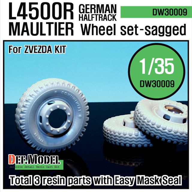 1/35 WWII GERMAN L4500R Maultier Wheel set (for Zvezda)