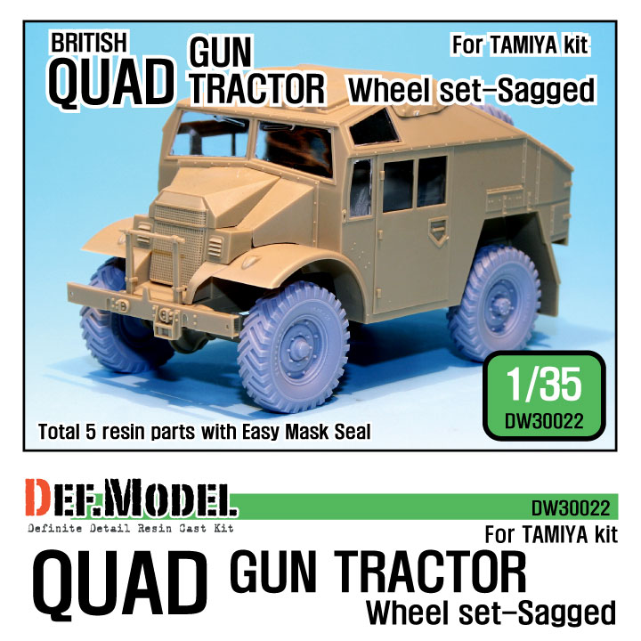 1/35 British QUAD Gun Tractor Wheel set (for Tamiya)