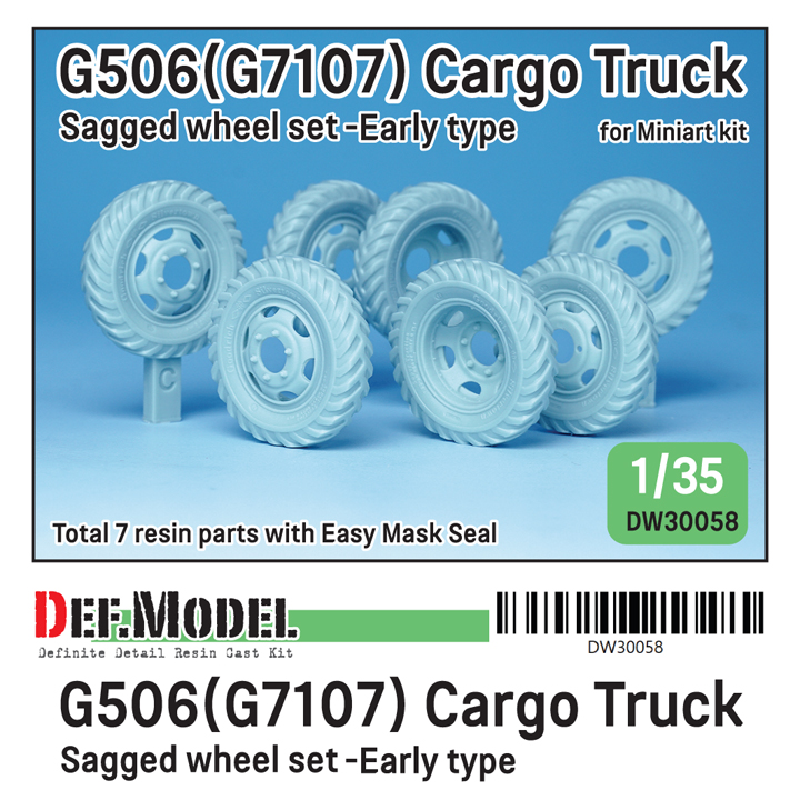 1/35 WW2 US G506(G7107) Cargo Truck wheel set- Early type (for M - ウインドウを閉じる