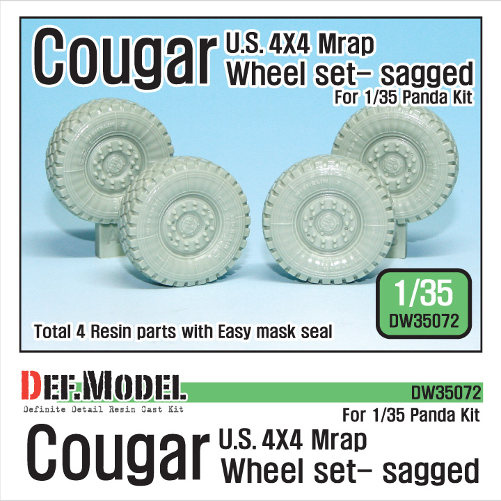 1/35 U.S Cougar MRAP Sagged Wheel set (for Panda) - ウインドウを閉じる