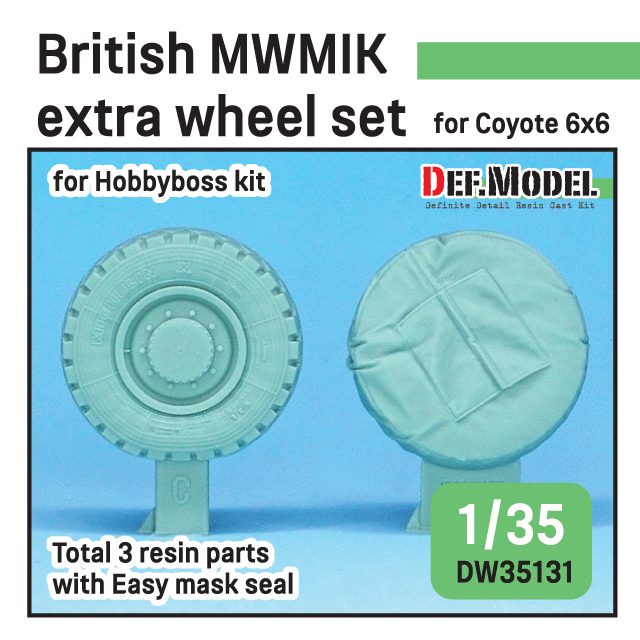 1/35 British MWMIK Extra Sagged wheel set for 6X6 Coyote (for Ho - ウインドウを閉じる