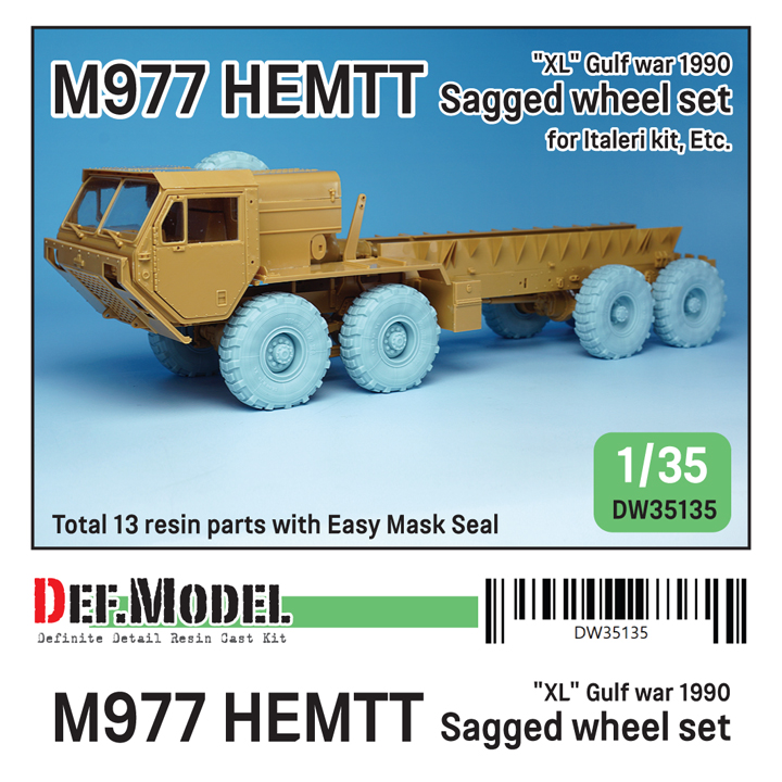 1/35 M977 HEMTT Micherin "XL" 1990 Sagged Wheel set (for Italeri - ウインドウを閉じる