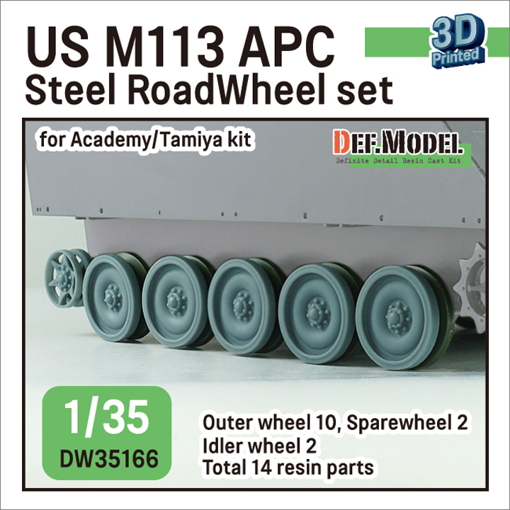 1/35 US M113 APC Steel Roadwheel set (for Academy/Tamiya)