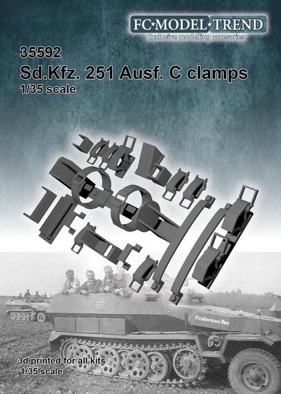 1/35 Sd.Kfz.251 C型用 クランプセット