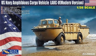 1/35 現用米海軍 LARC-V 水陸両用 貨物輸送車w/CRRC (戦闘強襲偵察用舟艇)
