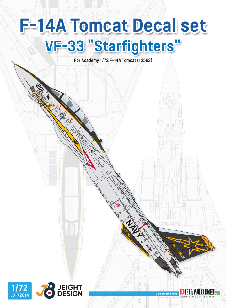 1/72 F-14A VF-33 Starfighters decal set