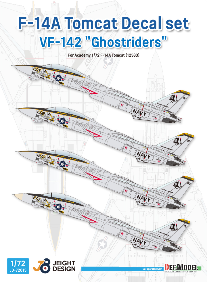 1/72 F-14A VF-142 Ghostriders decal set