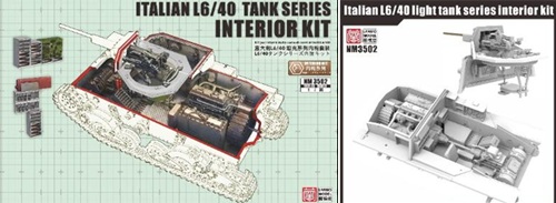 予約する　　1/35 イタリア軍 L6/40 軽戦車用 内装セット