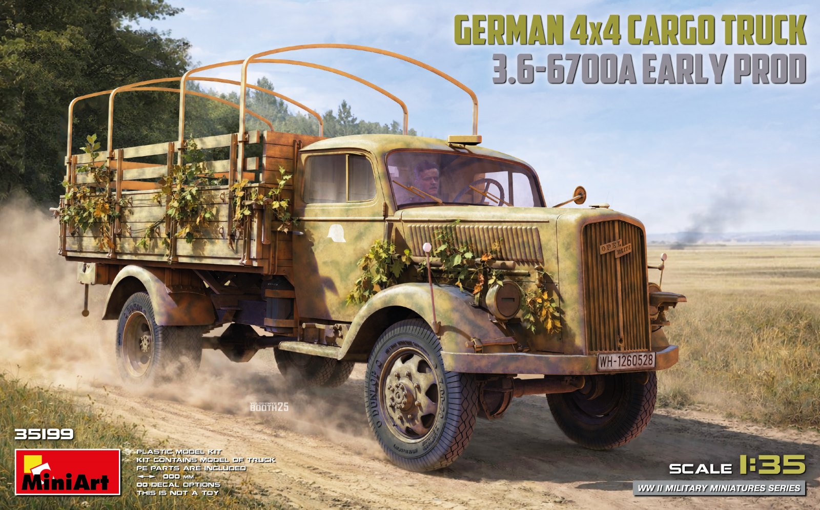予約する　　1/35 ドイツ製 3トン 4x4 貨物トラック 3.6-6700A 初期型