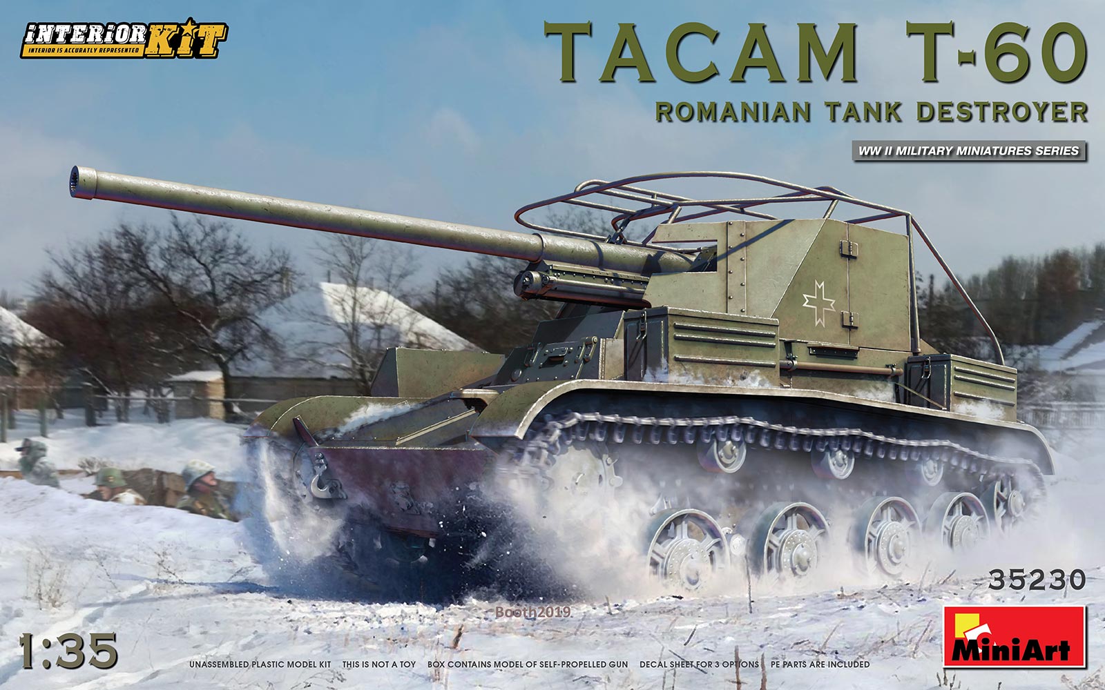 1/35 ルーマニア陸軍TACAM T-60駆逐戦車フルインテリア（内部再現）