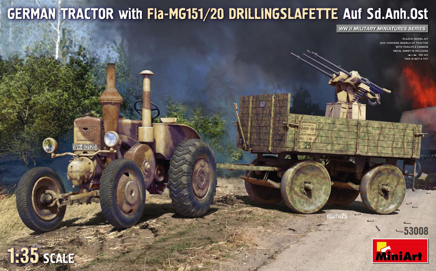 予約する　　1/35 ドイツトラクター Fla-MG151/20 ドリリング搭載