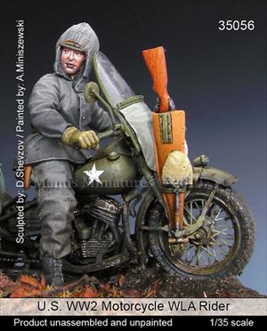 WWII米 WLAバイク搭乗兵(ミニアート用) - ウインドウを閉じる
