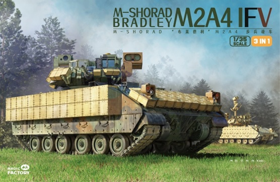 予約する　　1/35 M2A4 ブラッドレー 歩兵戦闘車 w/M-SHORAD 機動短距離防空 システム (3 in 1