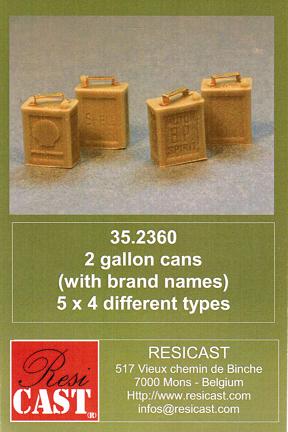 1/35 2 gallons cans(with brand names)5×4 different types - ウインドウを閉じる